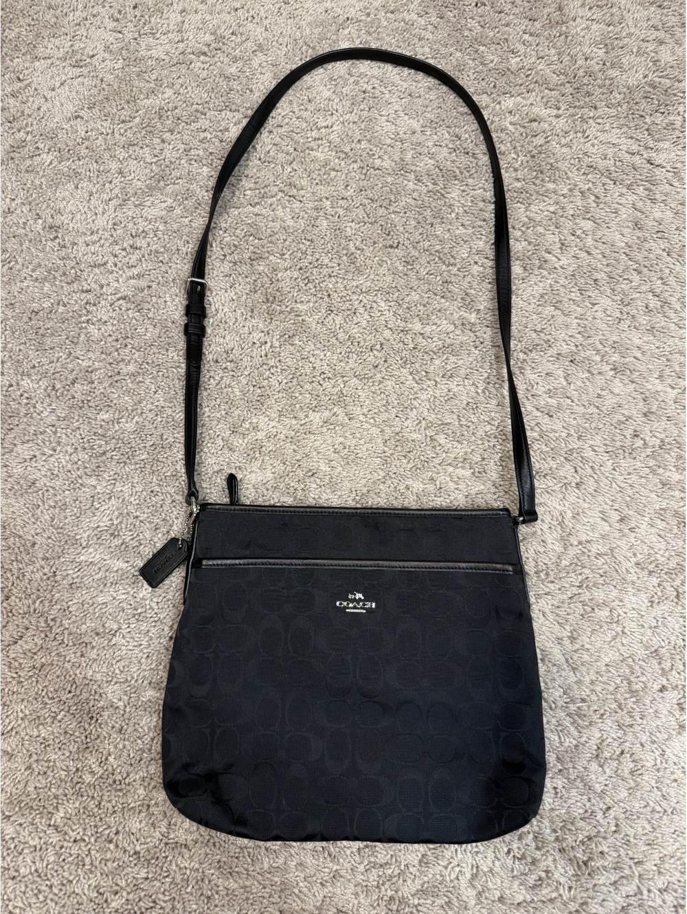 Coach Black Signature Crossbody Bag